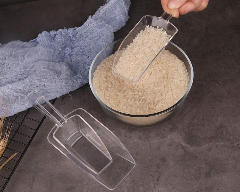 DS.DISTINCTIVE STYLE DS DISTINCTIVE STYLE Kitchen Scoops Set - 6 Clear Plastic Scoops with 3 Sizes - Image 4